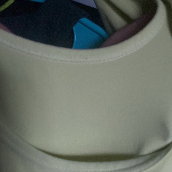 THEORY Jersey Dress grey-neon yellow color block 6 - Picture 7 of 8